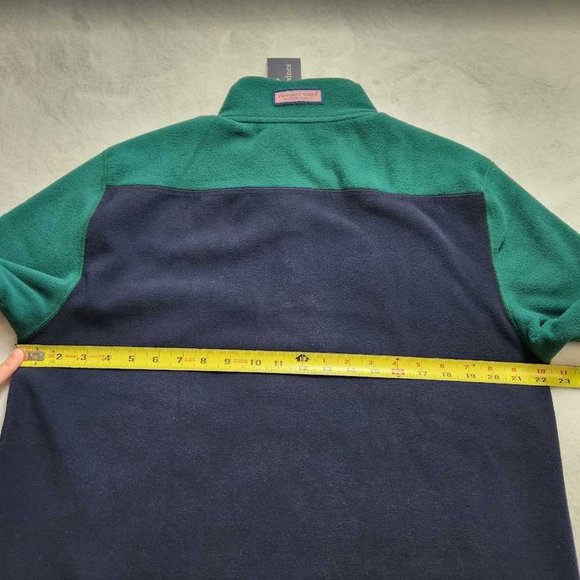 NEW MEN'S M VINEYARD VINES HARBOR FLEECE SHEP SHIRT PULLOVER SWEATER TURF GREEN - Picture 7 of 10